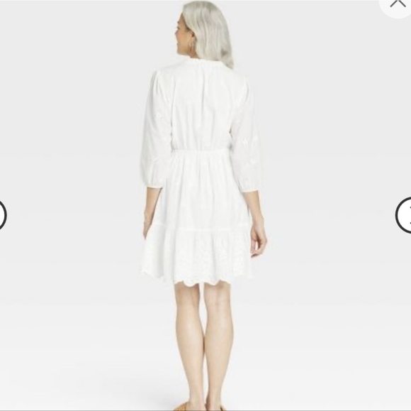 Knox Rose White Eyelet Embroidery Dress - Picture 3 of 4